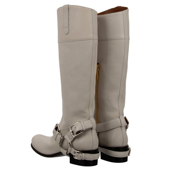 Dolce & Gabbana - Biker Buckles Boots HARLEY White 39 US 9 - Picture 5 of 5